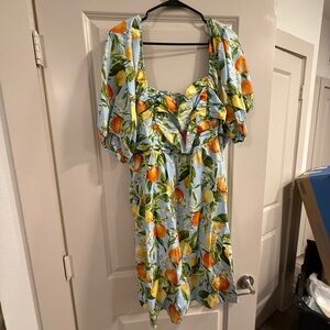 Floral Puff Sleeve Dress